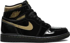 Air Jordan 1 Retro High OG Black Metallic Gold sneakers, black