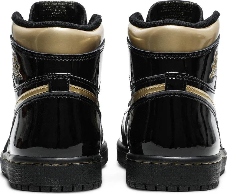 Air Jordan 1 Retro High OG Black Metallic Gold sneakers, black