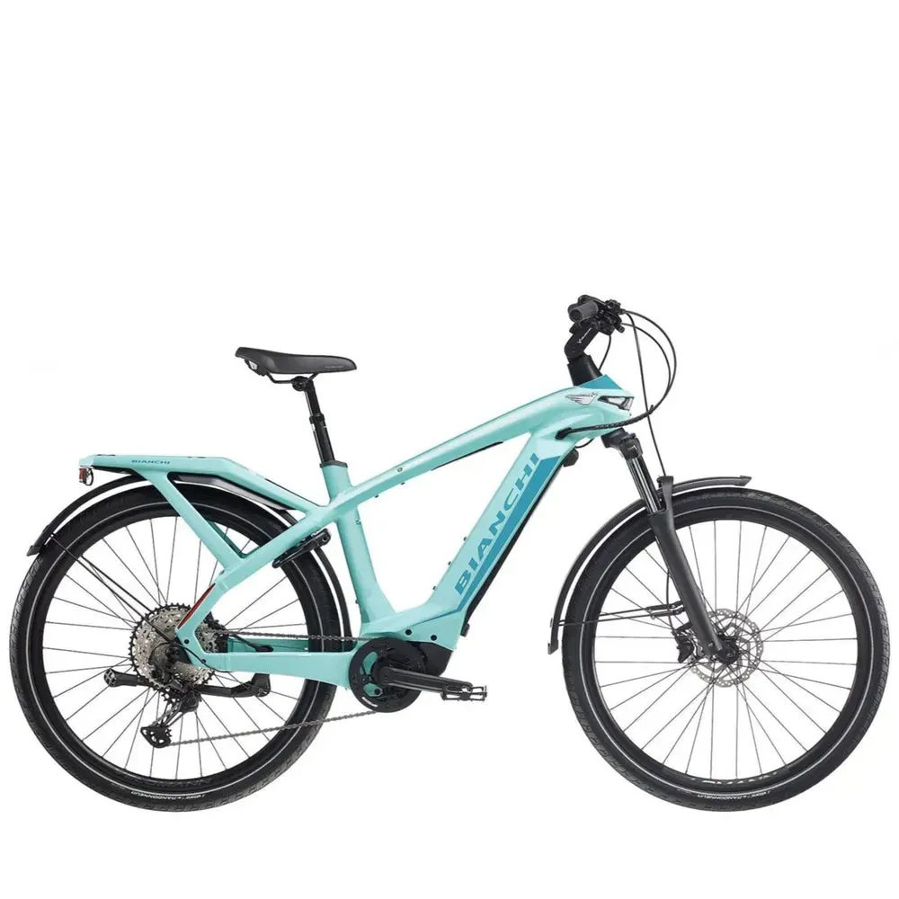 Bianchi E-Omnia T Type Electric Bike Nexus 5Sp - Dark Celeste Full Matt