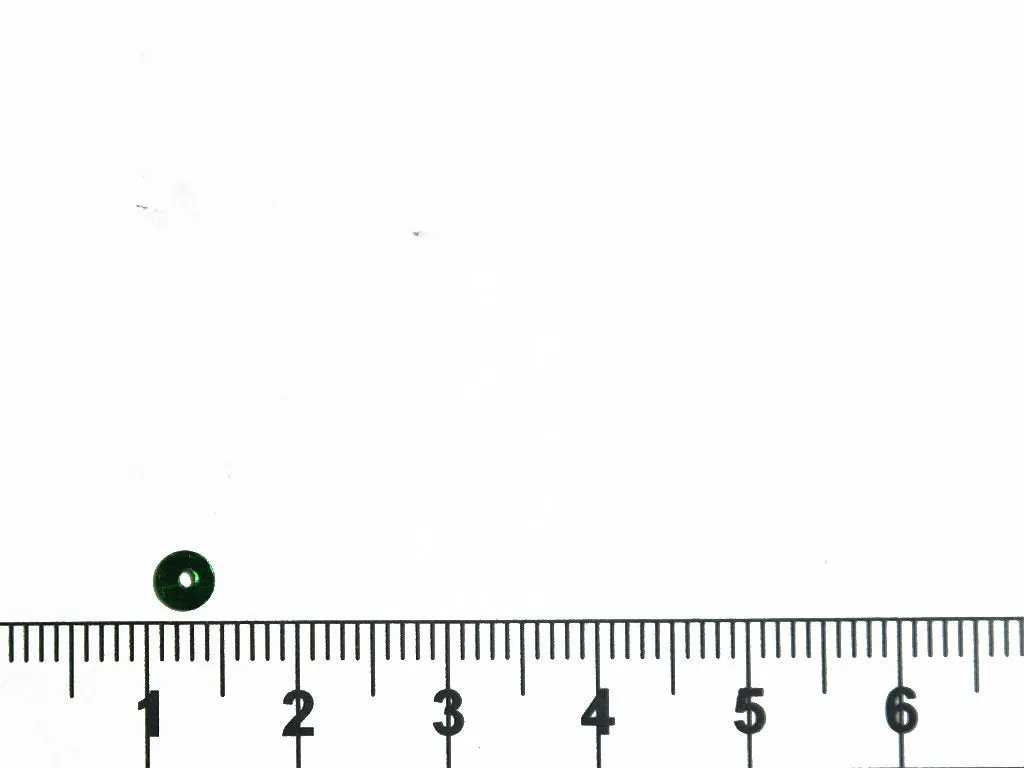Dark Green Metallic Circular Plastic Sequins
