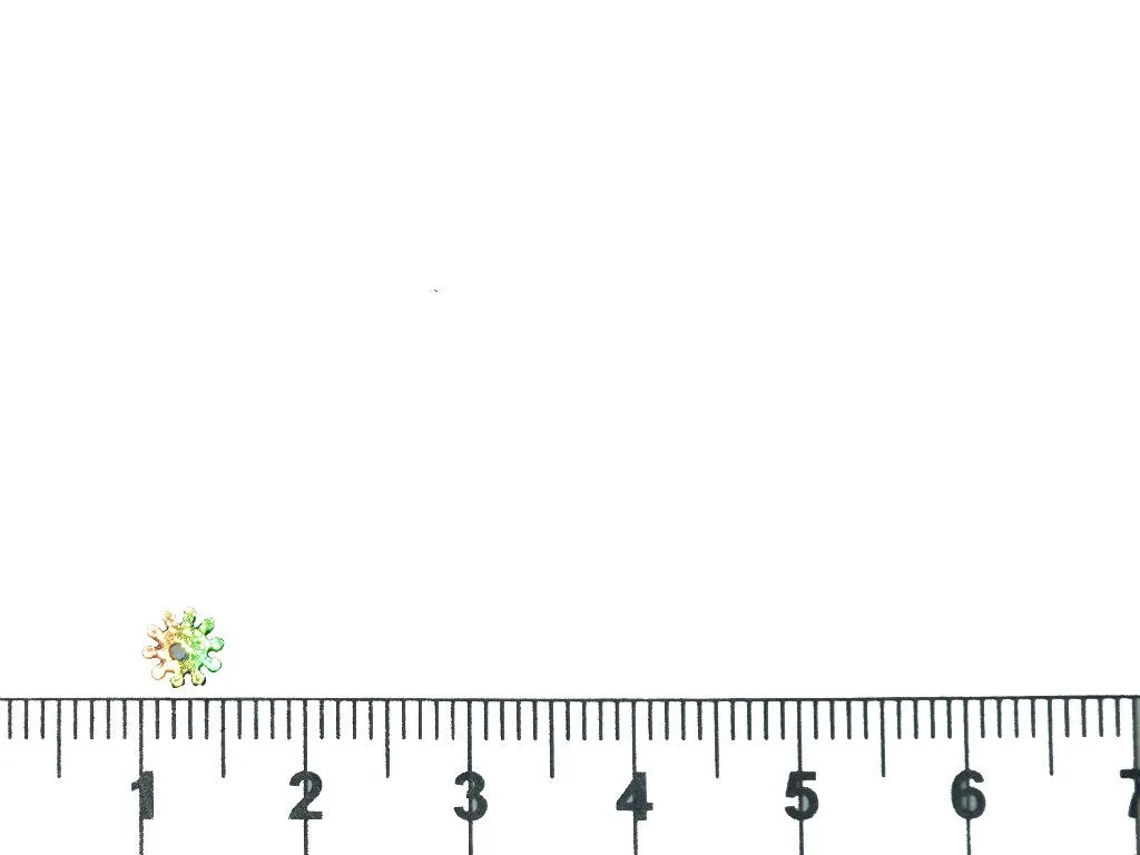 Green Metallic Circular Flower Plastic Sequins(Wholesale)
