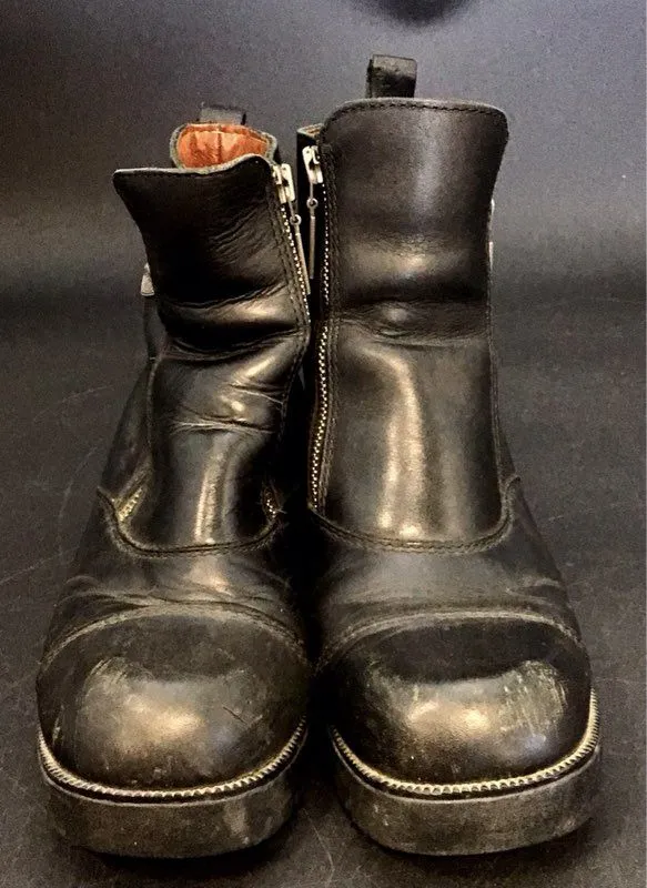 Harley-Davidson Women's 82016 Black Leather Biker Boots - Size 8