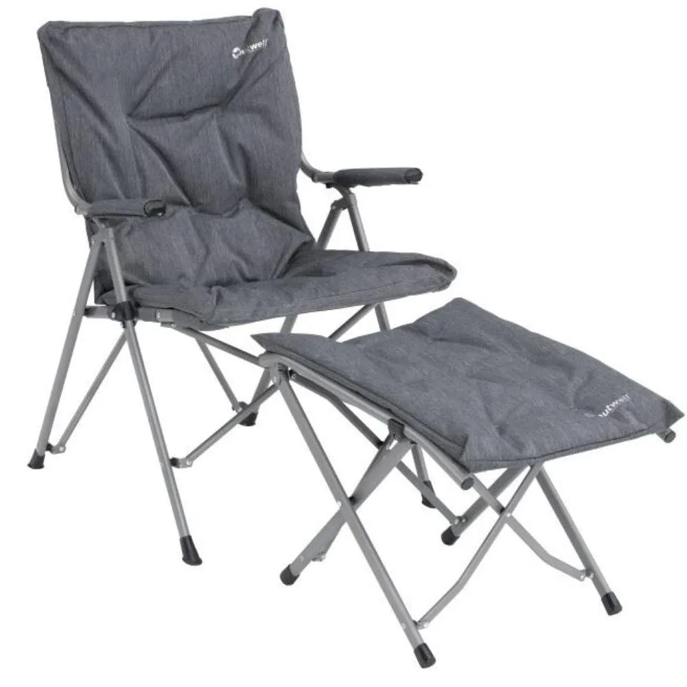 Outwell Alder Lake Folding Camping Chair (Black/Grey)