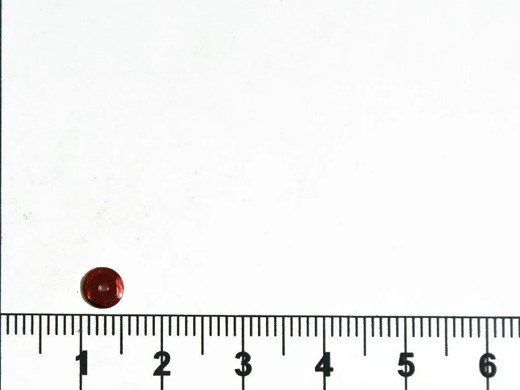 Red Metallic Round Circular Plastic Sequins
