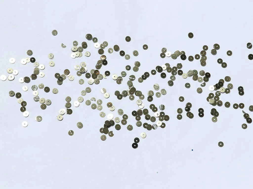 Silver Metallic Flat Circular Plastic Sequins - 5 mm(Wholesale)