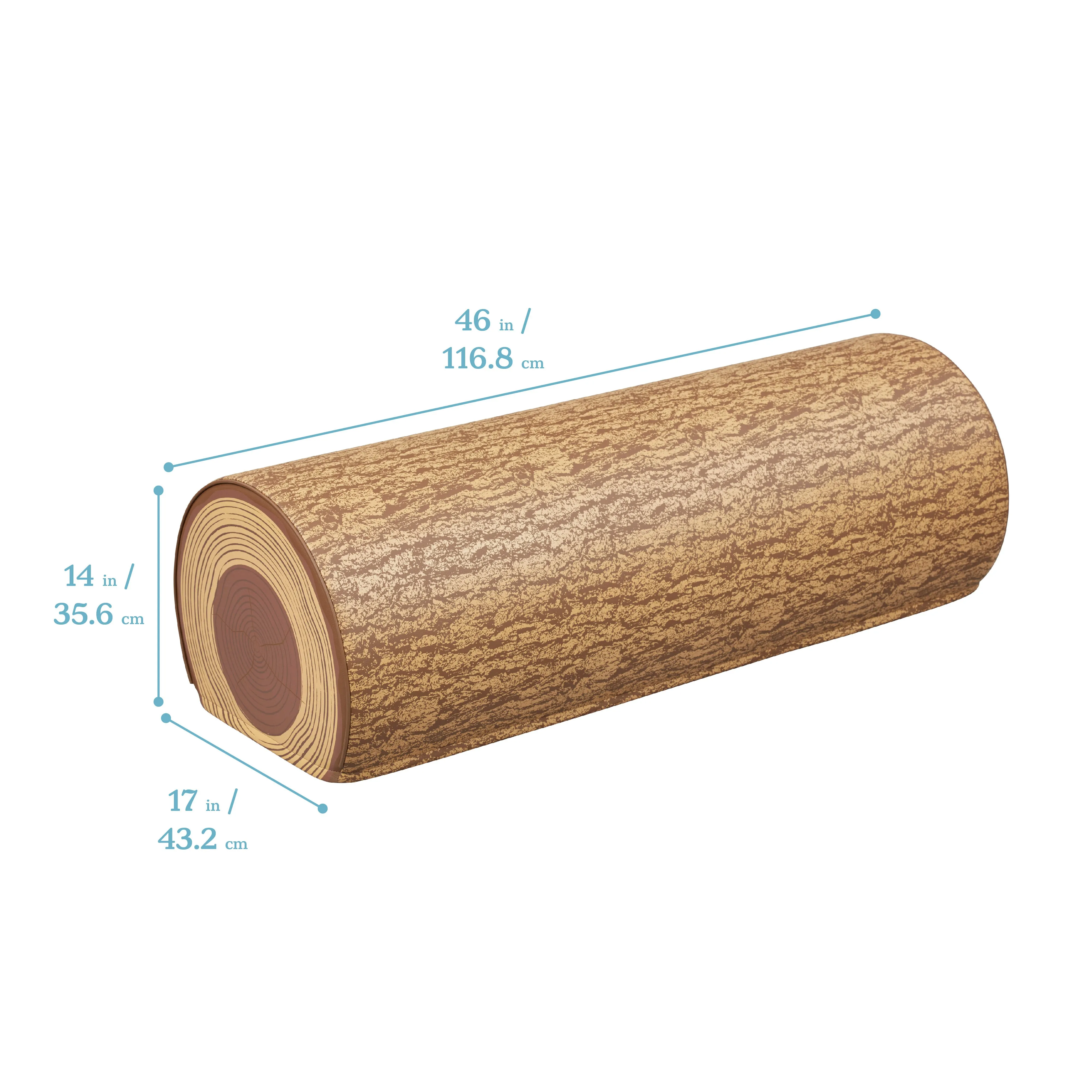 Tree Log Seat, 14in, Kids Bench